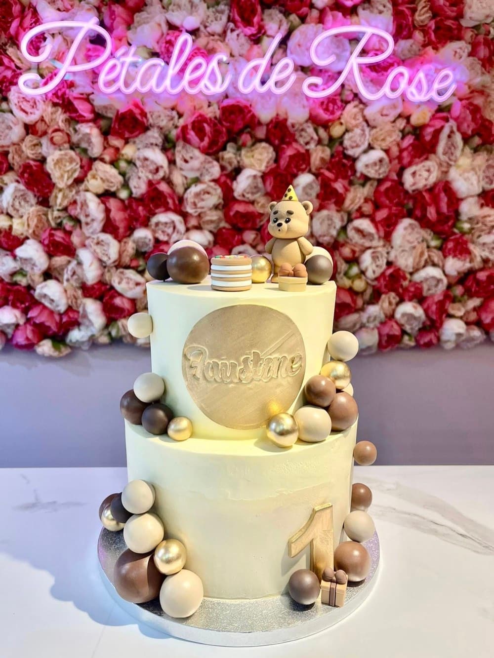 Gâteau ourson doré